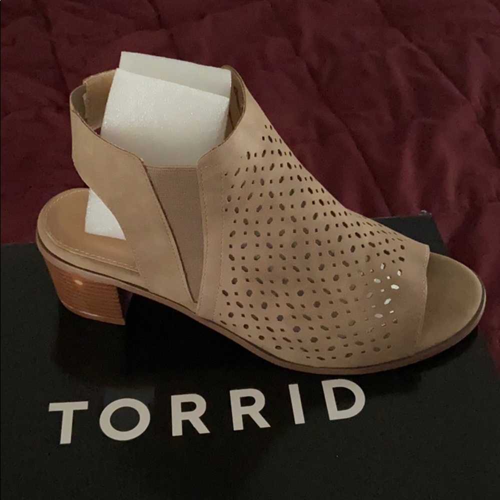 Torrid open toe booties